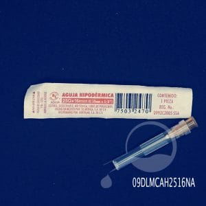 dentilab- AGUJA HIPODERMICA NARANJA