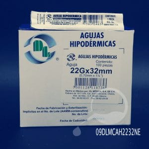 dentilab- AGUJA HIPODERMICA NEGRA