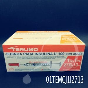 Terumo-JERINGA 1 ML INSULINA 27G