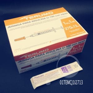 Terumo-JERINGA 1 ML INSULINA 27G
