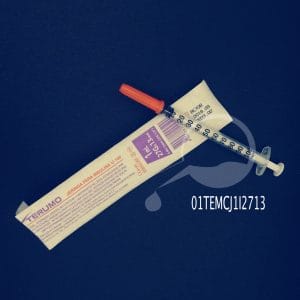 Terumo-JERINGA 1 ML INSULINA 27G-Jeringas para insulina