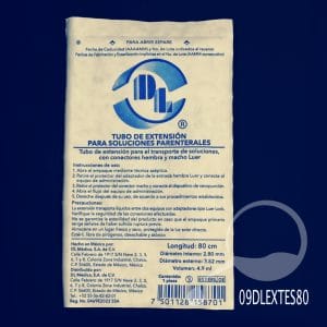 TUBO EXTENSIÓN PARA SOLUCIONES 80 C