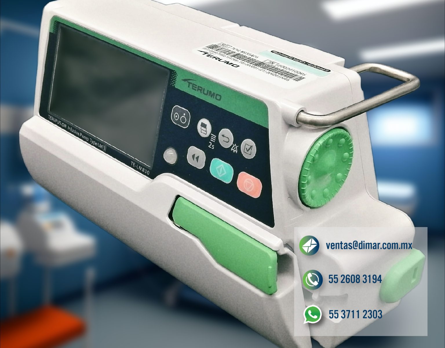 Bomba de infusión inteligente LM800 TERUMO®,BOMBA TERUMO ® JERINGA SMART SS800,equipos de administración para bombas de infusión,
