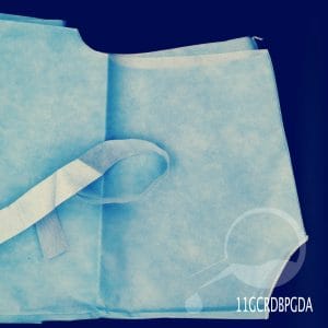 BATA PACIENTE DESECHABLE AZUL ESTANDAR