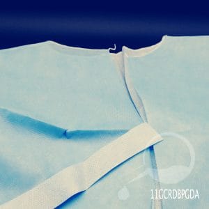 BATA PACIENTE DESECHABLE AZUL ESTANDAR