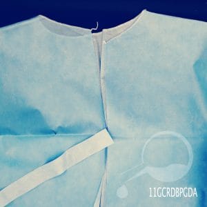 BATA PACIENTE DESECHABLE AZUL ESTANDAR