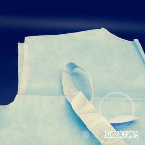 BATA PACIENTE DESECHABLE AZUL ESTANDAR