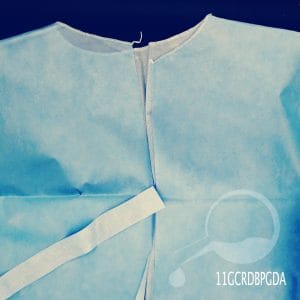 BATA PACIENTE DESECHABLE AZUL ESTANDAR