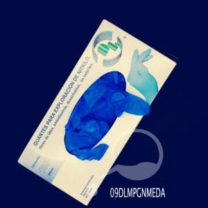 GUANTE PARA EXPLORACIÓN DE NITRILO AZUL Dentilab® NO ESTÉRILES