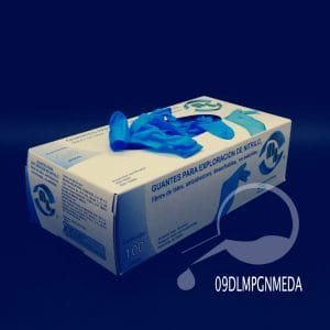 GUANTE PARA EXPLORACIÓN DE NITRILO AZUL Dentilab® NO ESTÉRILES