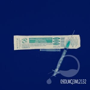 Jeringa desechable 3 ML 21G Dentilab®