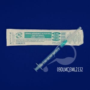 Jeringa desechable 3 ML 21G Dentilab®
