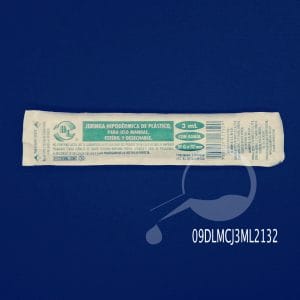 Jeringa desechable 3 ML 21G Dentilab®