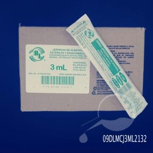 Jeringa desechable 3 ML 21G Dentilab®