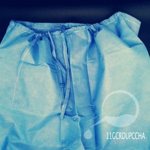 UNIFORME PARA CIRUJANO CON JARETA MANGA CORTA AZUL