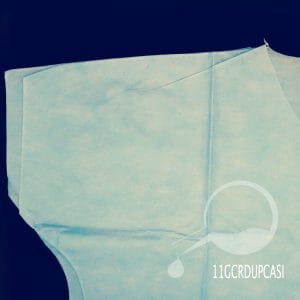 UNIFORME PARA CIRUJANO CON RESORTE MANGA CORTA AZUL ESTÁNDAR INDIVIDUAL