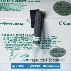 01TEMCCSH1651GR CATETER I.V. SURFLASH 16G X 2 GRIS- TERUMO