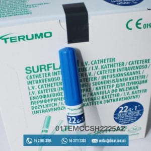 01TEMCCSH2225AZ CATETER I.V. SURFLASH 22G X 1 AZUL-TERUMO