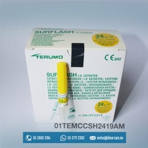 01TEMCCSH2419AM CATETER I.V. SURFLASH 24G X 34 AMARILLO-TERUMO