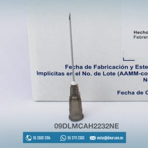 09DLMCAH2232NE AGUJA HIPODERMICA NEGRA 22G X 1 14-dentilab