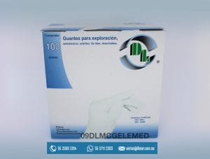 09DLMCGELEMED GUANTE DE EXAMEN LISO ESTERIL MED - dentilab