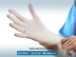 09DLMCGELEMED GUANTE DE EXAMEN LISO ESTERIL MED - dentilab