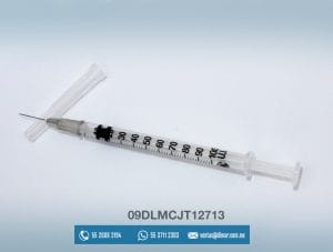 09DLMCJT12713 JERINGA 1 ML TUBER-INSU 27G X 13 JERINGA-DENTILAB