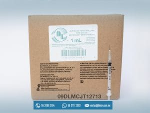 09DLMCJT12713 JERINGA 1 ML TUBER-INSU 27G X 13 JERINGA-DENTILAB