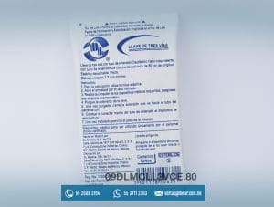 09DLMCLL3VCE.80 LLAVE DE 3 VIAS CEXT 80CM X 2.6 DIAM -DENTILAB
