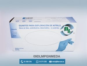 09DLMPGNMEDA GUANTE DE NITRILO MEDIANO AZUL - dentilab