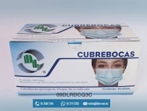 09DLRDCQ3C CUBREBOCA QUIRURGICO 3 CAPAS AJU NASAL -DENTILAB
