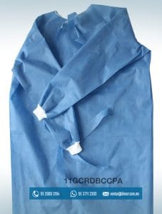 11GCRDBCCPA BATA CIRUJANO AZUL CON PUÑO