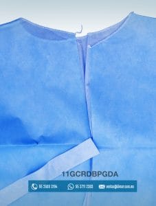 11GCRDBPGDA BATA PACIENTE AZUL GRANDE ESTANDAR