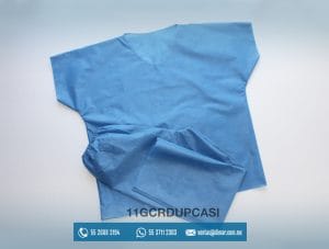 11GCRDUPCASI UNIFORME CIRUJANO CRES MC AZUL STD- UNIFORME PARA CIRUJANO DESECHABLE