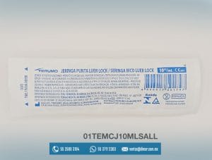 JERINGA 10 ML S/AGUJA LUER LOCK Terumo@, JERINGAS SIN AGUJA TERUMO